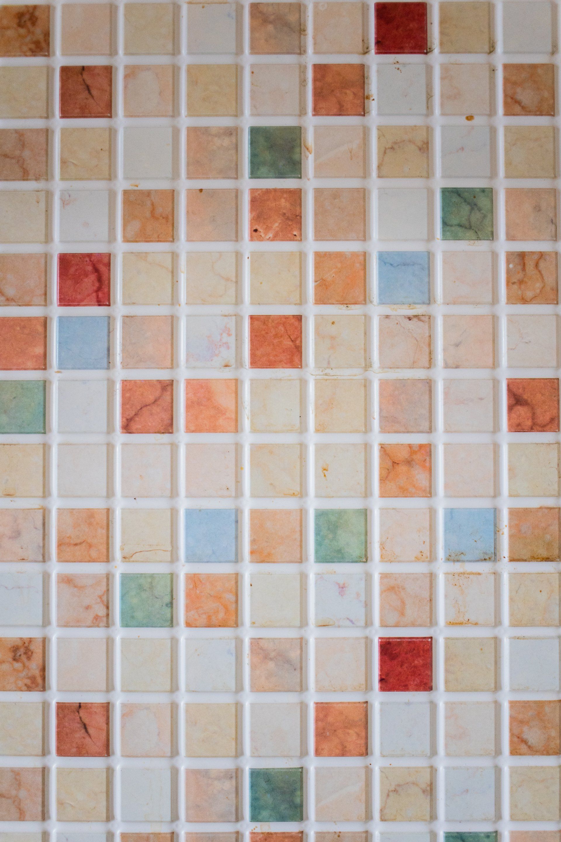 Clean tile and grout surface